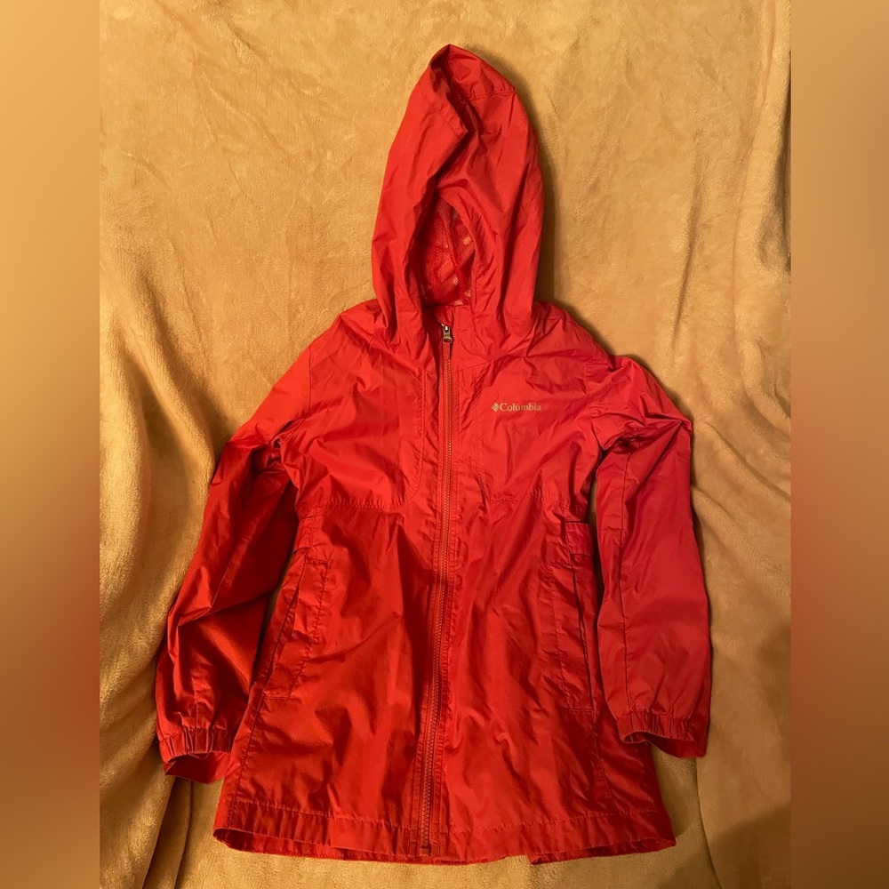 Quality rain coat (salmon color)